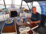 Dinner onboard at Cambridge Cay 