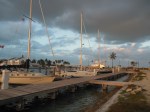 Silver Maple docked between Jazzebelle (Sudbury) and Calypso (Annapolis) at Cape Eleuthera
