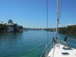 Entering the Hopetown harbour. Yeah!