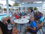Happy Hour by the pool at the Hopetown Marina