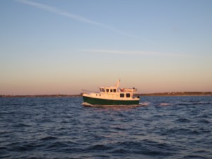 Emerald Lady passing us shortly after we exit South Bar Channel to start the ocean crossing