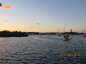 Sunset in Hope Town on Valentines Day