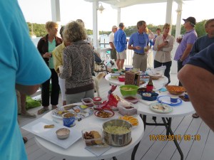 Pot luck at Happy Hour