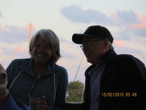 Randy and Louise (Miss Ellie) enjoying the music at happy hour