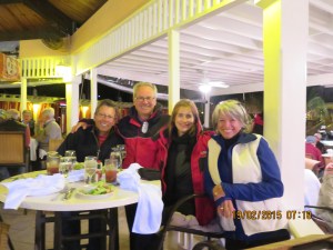 Dinner with Louise and Guy (Miss Ellie) at the Song Writers Festival