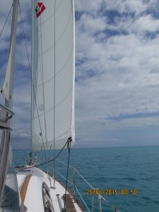 Quiet day sailing from Spanish Wells to Hatchet Bay