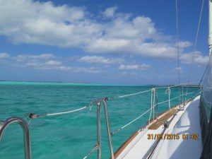 Heading to Compass Cay