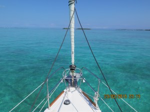 The water is clear and clean