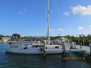 Silver Maple all alone at the Green Turtle Club Marina