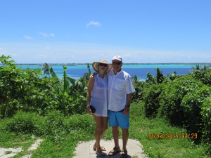 Lee and Randy in Bora Bora